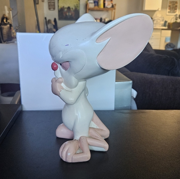 VINTAGE 11" BRAIN STATUE FROM PINKY AND THE BRAIN CARTOON WARNER BROS 1997 - Picture 4 of 6